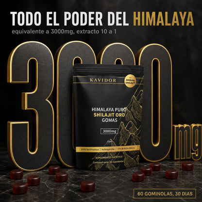 Kavidor Shilajit del Himalaya · Fuerza, Energía y Vitalidad Íntima