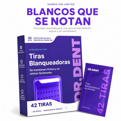 Tiras Blanqueadoras Advanced BrightSmile + Corrector de Color